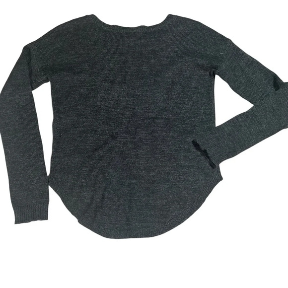 Express Mohair Grommet / Eyelet Detail Sweater - Charcoal Gray - Size Small - Picture 9 of 9